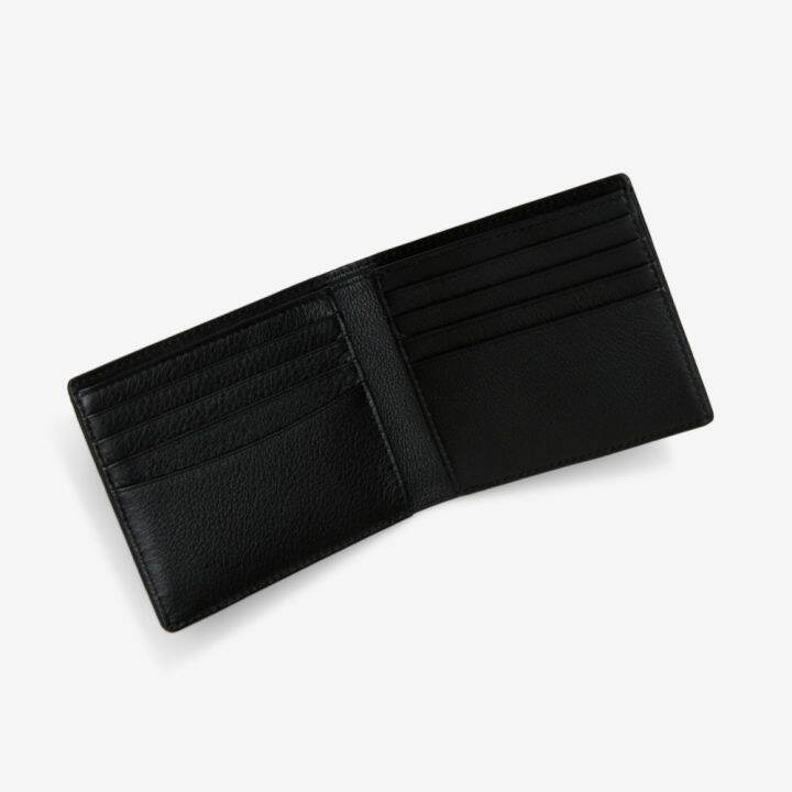 takeo-kikuchi-กระเป๋าสตางค์-classic-gold-logo-soft-leather-8-card-wallet