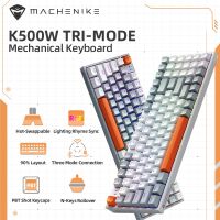 Mache K500W คีย์บอร์ดไร้สาย Hot Swap Tri-Mode 94คีย์ RGB Backlit Gaming Keyboard สำหรับ PC Gamer แล็ปท็อป