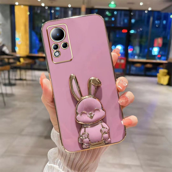 andyh-new-design-for-infinix-note-11-note-12-case-luxury-3d-stereo-stand-bracket-smile-rabbit-electroplating-smooth-phone-case-fashion-cute-soft-case