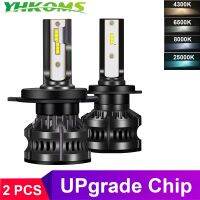 {ร้อน} YHKOMS H4 H7 Led ไฟหน้า110W 16000LM H11 H1 H8 H9 9006LED หลอดไฟอัตโนมัติ4300K 6500K 8000K 25000K