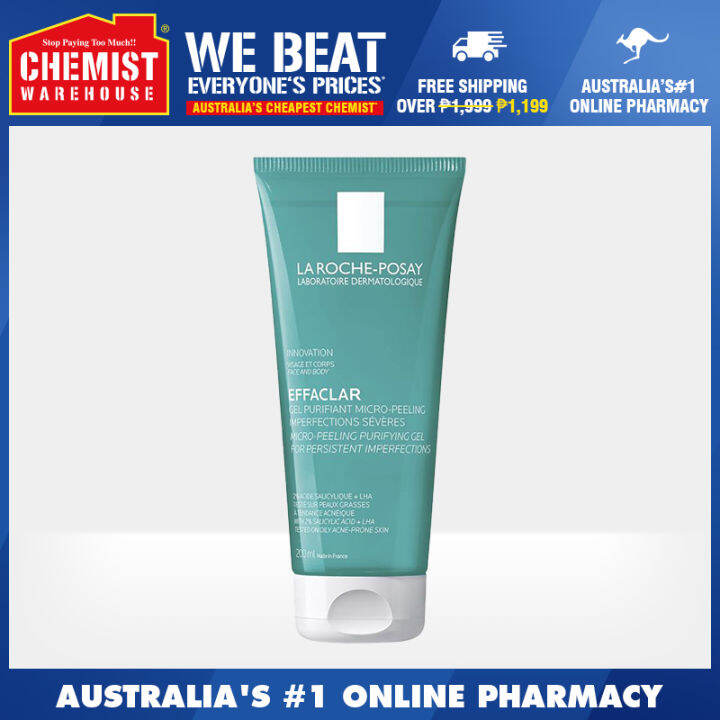 La Roche Posay Effaclar Micro Peeling Purifying Gel 200ml Helps Control