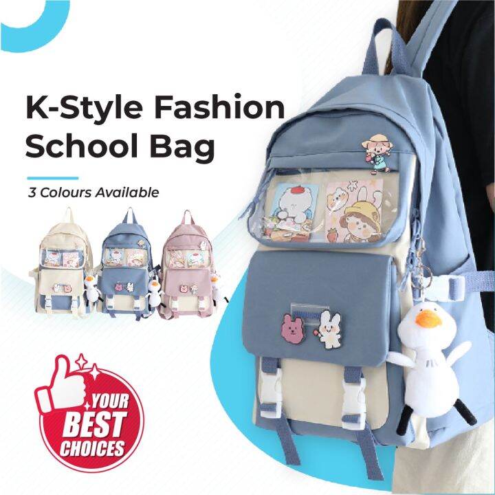 Korean Style Fashion School Bag Lazada Singapore