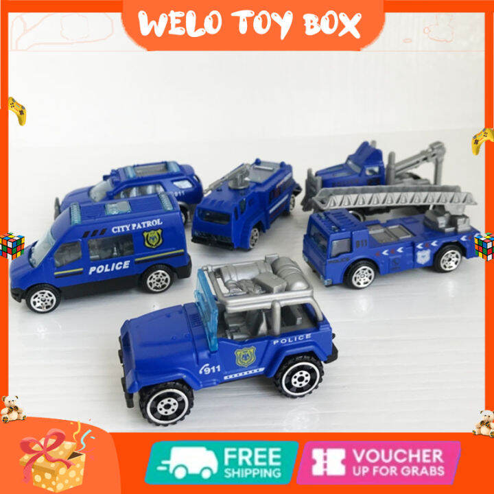 6pcs-1-32-alloy-car-toy-simulation-fire-fighting-truck-engineering-vehicle-military-police-car-for-boys-gifts