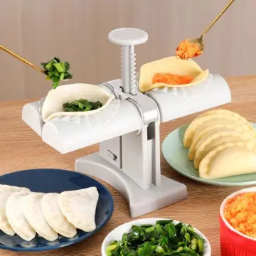 Automatic Electric Dumpling Maker Machine Manual Double Head Press  Dumplings Mold DIY Empanadas Ravioli Mould Kitchen Tool