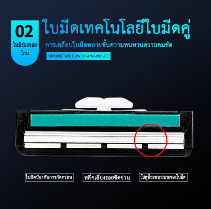 razor-blades-มีดโกนหนวดแบบแมนนวล-48-ใบมีดโกนแบบเก่าใบมีดสแตนเลสสองชั้นราคาขายรวมตลับโกนหนวด-1-ใบ-ใบมีด-48-ใบ-ครีมโกน