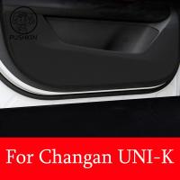 ฟิล์มป้องกันประตูรถแผ่นป้องกันการเตะหนังสำหรับ Changan UNI-K UNIK 2021-2023สติกเกอร์ป้องกันอุปกรณ์ตกแต่งรถยนต์