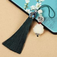 Creative bodhi lotus mobile phone chain pendant ancientry tassel pendant braided rope key pendant transshipment gift bag accessories