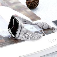 ❃ Bling Diamond Watch Band for Apple Watch 40mm 41mm 45mm 44mm 49mm Metal Strap for Iwatch Series 6 8 7 5 SE 4 3 38/42mm Bracelet