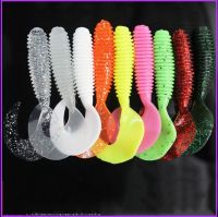 【hot】✧ 100Pcs Shad Fishing Lures Soft Baits 50mm/1.2g Silicone Wobbler Carp Bass Artificial Pike Bait