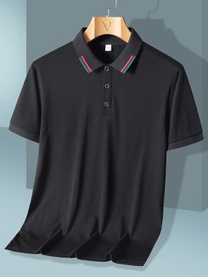 HOT11★2022ใหม่ผู้ชายเสื้อโปโลเสื้อฤดูร้อนแขนสั้น Breathable Classic Polo Slim Fit เสื้อโปโลสวมใส่ Tee เสื้อขนาดใหญ่8XL