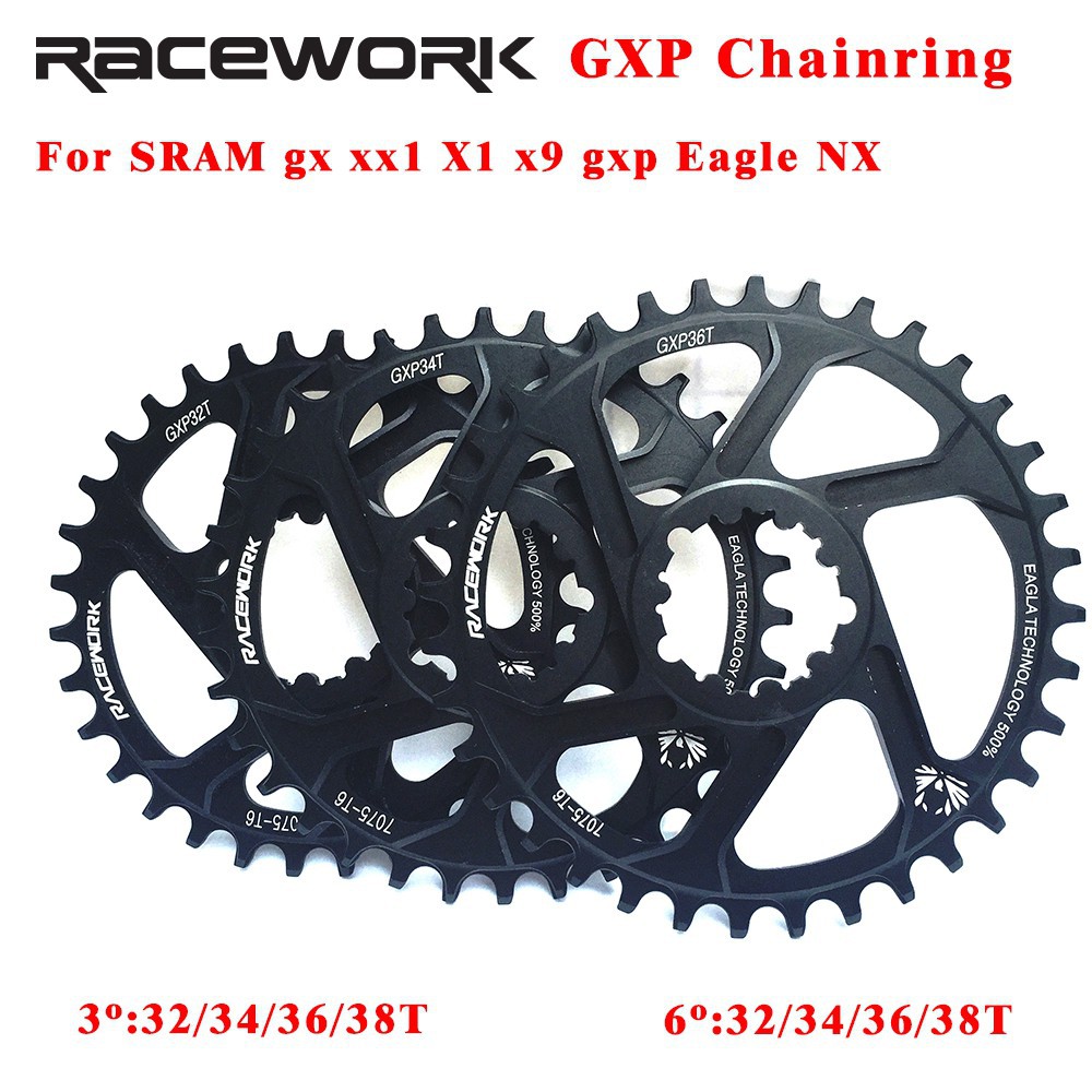 CNC Mountain Bike Crankset Round Chainring 32/34T for SRAM GXP XX1/XO/X9 GX X1 