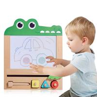 Wood Magnetic Drawing Board Doodle Graffiti Drawing Board Toys Color Sketch Pad Hand-Painted Graffiti Board Early Educational To Drawing  Sketching Ta