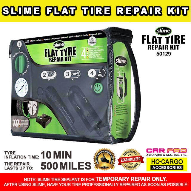 Slime Flat Tyre Repair Kit Digital Emergency Repair for Cars and Other