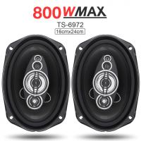 2Pcs 6X9 "800W รถ Coaxial Auto Audio สเตอริโอเพลงความถี่เต็มรูปแบบ Hifi ลำโพงการติดตั้งแบบไม่ทำลาย