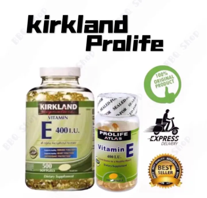 (2in1) Kirkland + Prolife Vitamin E 400 I.U Lazada PH