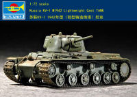 Trumpet 07233 1:72 Soviet KV-1 1942 tank (light cast turret) Assembly model