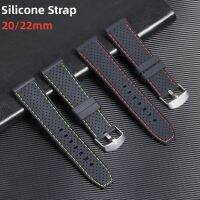 Silicone Watch Strap 20mm 22mm for Seiko SRP777J1 Watch Band Waterproof Breathable Bracelet for Omega Seamaster Rubber Strap Straps