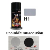 CDF สีสเปรย์  ซามูไร SAMURAI สีทนความร้อน สีเงินด้าน H1 Hi-Temp Silver สีพ่นรถยนต์  Spray Paint