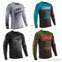 【hot】☢☸  Mens Mountain Jersey MTB HISERWA LEATT Motorcycle Offroad Downhill Shirts