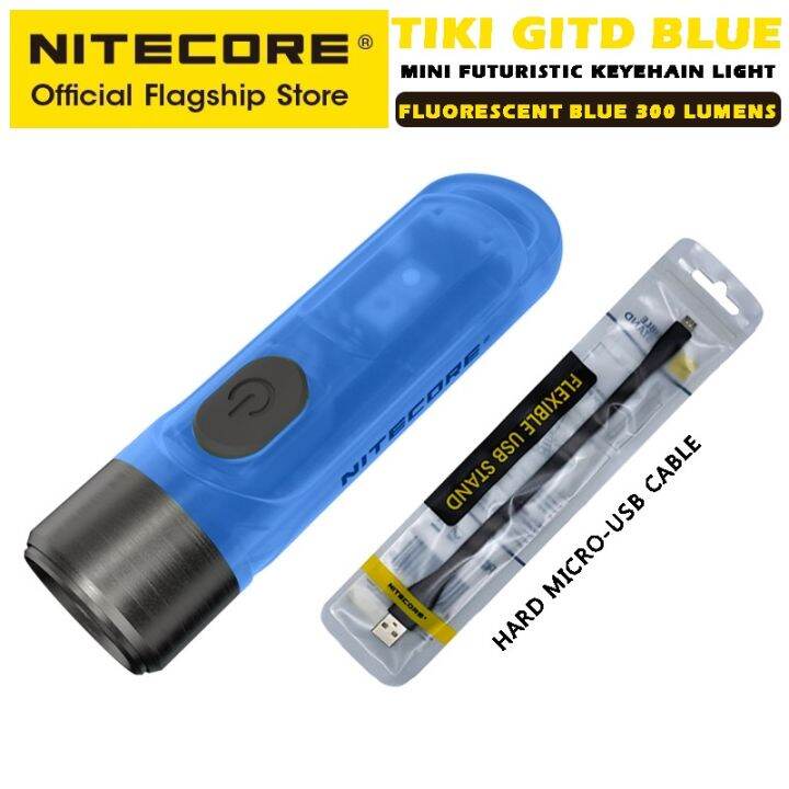 nitecore-tiki-พวงกุญแจไฟฉาย-edc-หลายแสง-ชาร์จ-usb-แบบพกพา-สําหรับตั้งแคมป์-apc-uv-mini