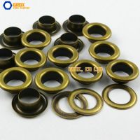 600 Set 14x8x5mm (Outer diameter x Inner diameter x Height) Antique Brass Round Eyelet Grommet