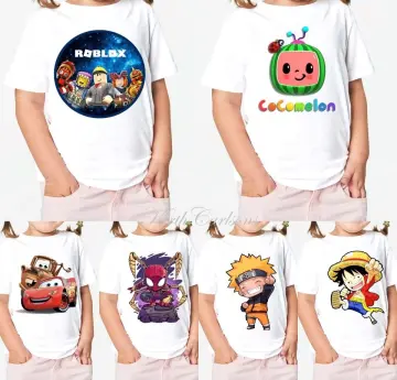 Kids Boys Girls Roblox Anime Short Sleeved Tops Children's New New Arrival  T-shirts