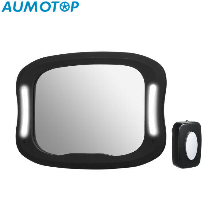 EasytoInstall Rear View Mirror with Remote Control Lights and