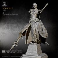 75mm Resin Figure Kits Jaina Beauty Model self-assembled TD-2222