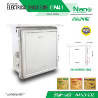 Nano ตู้กันฝน เบอร์ 2 ตู้กันน้ำ มีหลังคา ฝาทึบ NANO-102W และ ฝาใส 102CW ตู้ไฟ