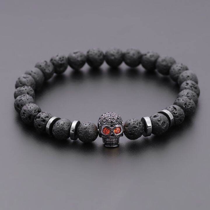 black-eye-skull-hematite-bead-bracelet-men-classic-handmade-8mm-lava-stone-charm-bracelet-for-men-jewelry-gift