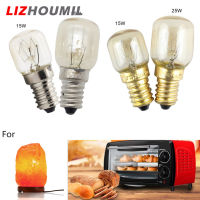 LIZHOUMIL หลอดไมโครเวฟ/เตาอบทนอุณหภูมิสูง15W/25W E14 220V 300องศา10ชิ้น