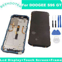 DOOGEE S96 GT จอแสดงผล LCD ของแท้ + Digitizer หน้าจอสัมผัส + สายเคเบิลด้านข้างสำหรับไมโครโฟนมือถือลายนิ้วมือกรอบสำหรับโทรศัพท์ DOOGEE S96 GT