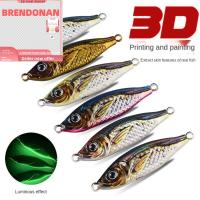 BRENDONAN 60ก./80ก. เหยื่อตกปลาพิมพ์ลาย3D โลหะสำหรับตกแต่ง จิ๊กกิ้ง เหยื่อปลาหมึกแข็ง สากลสากลสากล Wobblers อุปกรณ์ตกปลาแท็กเกิล อุปกรณ์ตกปลาสำหรับตกปลา