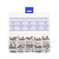 100Pcs/Set 5x20mm Quick Blow Glass Tube Fuse Assorted Kits  Fast-blow Glass Car Fuses 0.2A 0.5A 1A 2A 3A 5A 8A 10A 15A 20A Electrical Circuitry Parts