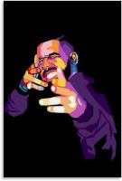 Drake Wpap โปสเตอร์ภาพตกแต่งศิลปะบนผืนผ้าใบสำหรับติดกำแพงห้องนั่งเล่นโปสเตอร์ภาพวาดตกแต่งห้องนอน12x18inch30x45cm