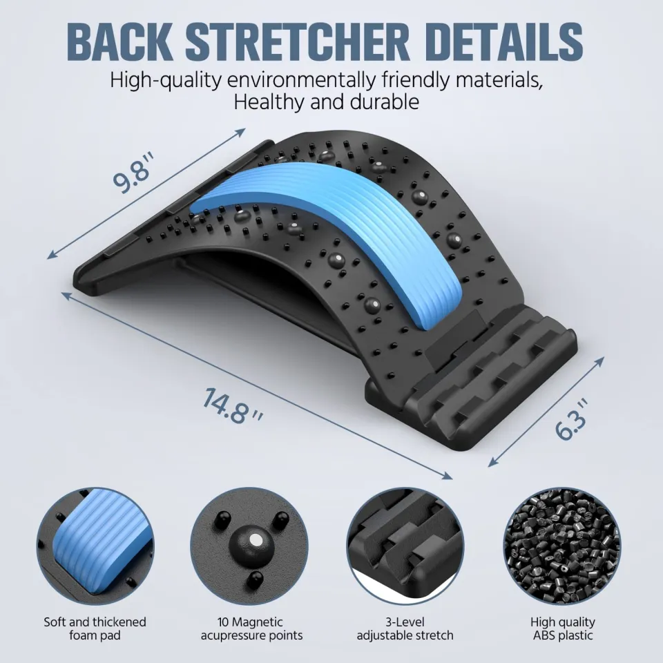 Back Stretcher Multi Level Back Cracker Lower Back Pain Relief Device Back