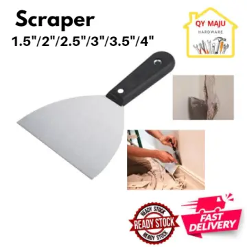 Stainless Steel Wall Plaster Concrete Scraping Dust Trowel Powder Putty  Scraper