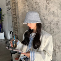 2021 Spring And Summer New Korean Washed-Out Raw Edge Denim Brushed Bucket Hat Childrens Bucket Sun-Proof Basin Hat Tide