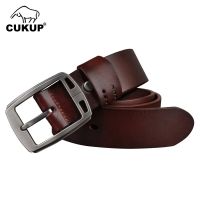 CUKUP 2022 New Design Top Quality Cow Genuine Leather Male Casual Styles Jean Belts For Men Retro 3.8Cm Width Accessories NCK993