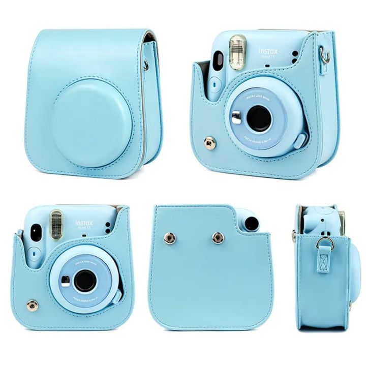 สำหรับกระเป๋ากล้องฟิล์มโพลารอยด์ฟูจิฟิล์มมี-tali-bahu-สำหรับ-instax-mini-11กระเป๋ากล้องหนัง-pu-อ่อนนุ่มกระเป๋าปลอกซิลิโคน