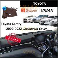 (ฟุต) Toyota Camry 2002-2022หนังแดชบอร์ดปก Pad ป้องกันแสงแดดเสื่อสีอาทิตย์เบาะเสื่อกันลื่น