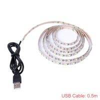 ไฟแถบ LED USB 5V 2835 60LEDs/M,เทป Led ยืดหยุ่นสำหรับไฟด้านหลังทีวีตกแต่งบ้าน0.5-5M โทนอุ่นสีขาวแดงฟ้า IP21/IP65