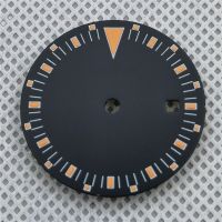 LARIMOKER Brand New Mark 31.5 Mm GMT No Brand Logo Black/White/Orange Dial For 8215, 3804, Mingzhu2813 Moving Parts