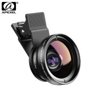 APEXEL 10 Pcs/lot Wholesale Camera Lens Mobile Phone 0.45x Super Wide Angle + 12.5x Super Macro Lens HD for Phone Drop Shipping