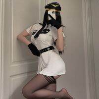 Black Erotic Lingerie For Role-Playing Games Sex Mini Skirt Free Shipping Sexy Porn Woman Costume Cosplay Policewoman Uniform