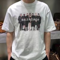 ฤดูร้อนใหม่ปารีส Bialaga พิมพ์แขนสั้นเสื้อยืดบุคลิกภาพน้ำแบรนด์เวอร์ชั่นเกาหลีคู่ท็อปส์