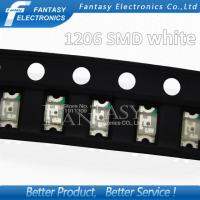 100pcs White 1206 SMD LED diodes light 3216