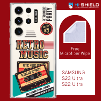 [S23ultra][S22ultra] HI-SHIELD Stylish เคสใสกันกระแทก Samsung S23ultra รุ่น Music1