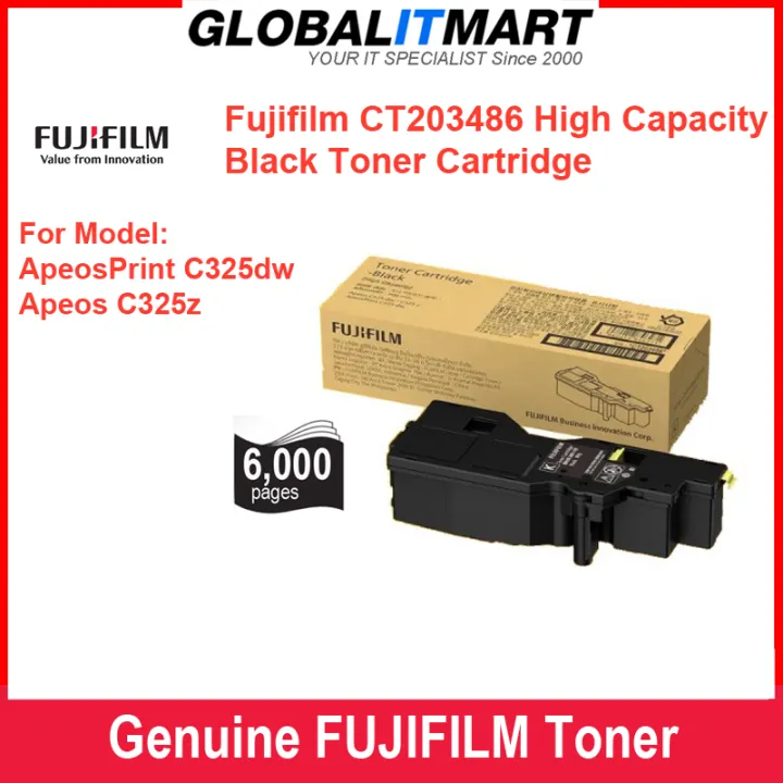 Fujifilm formerly Fuji Xerox CT203486 Black Toner Cartridge for ...