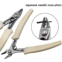 Hardware Parts Pointed Pliers Hardware Wire Cutter Needle Nose White Handle Diagonal Cutting Pliers Stainless Steel